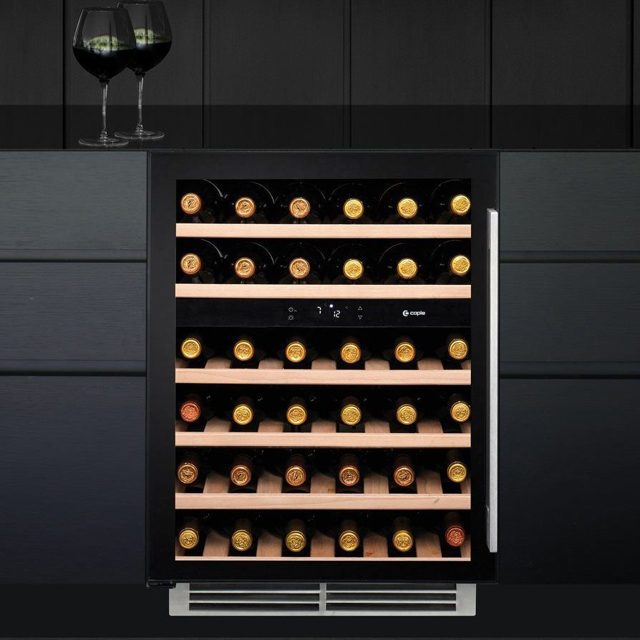 Caple 60cm Undercounter Dual Zone Wine Cooler WI6136BG Black