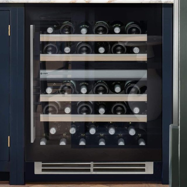 Caple 60cm Sense Premium Undercounter Dual Zone Wine Cooler WI6155BG Black