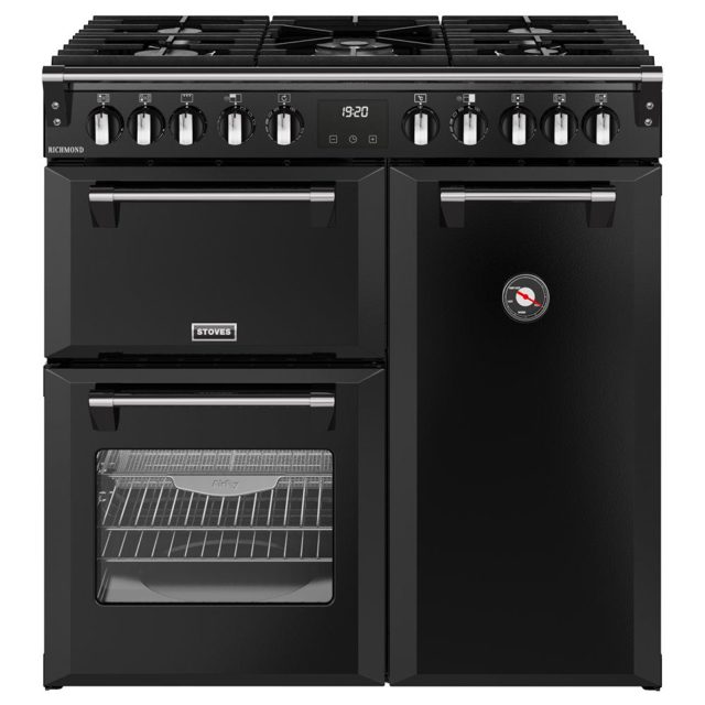 Stoves Richmond 90DF Dual Fuel Range Cooker 444411850 BLACK