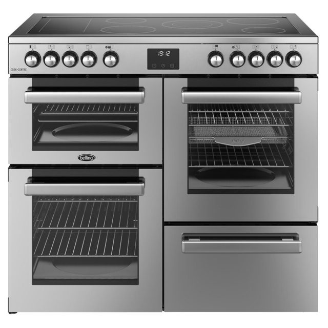 Belling Cookcentre 100E Ceramic Range Cooker 444411798 STAINLESS STEEL