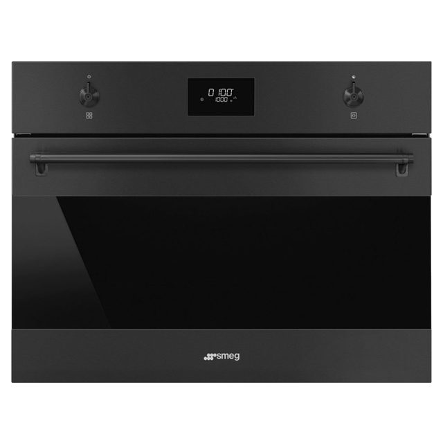Smeg Classic Combination Microwave Oven For Tall Housing SO4301M1N Matte Black