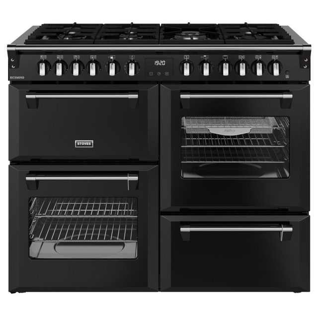 Stoves Richmond 110DF Dual Fuel Range Cooker 444411862 BLACK