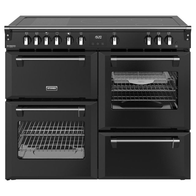 Stoves Richmond Deluxe 110EI Induction Range Cooker 444411878 BLACK