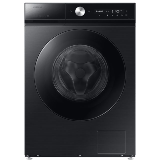 Samsung 9kg Bespoke AI Series 8 AI Energy AutoDose Steam Washing Machine 1400rpm WW90DB8U95GBU1 Black