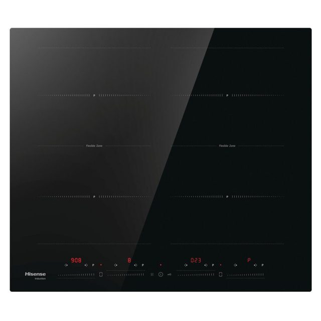 Hisense 60cm 4 Zone Area Flex Induction Hob HI6442BSCE Black