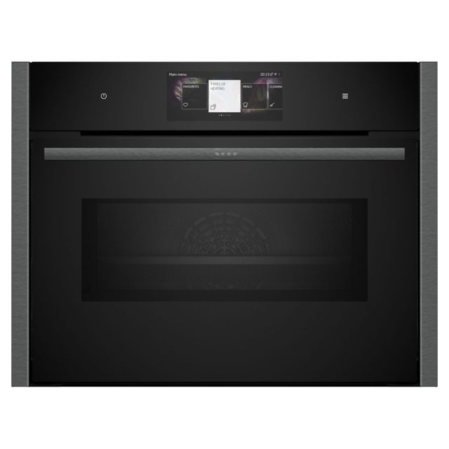 Neff N90 Pyrolytic Combination Microwave Oven For Tall Housing C24MT73G0B Graphite
