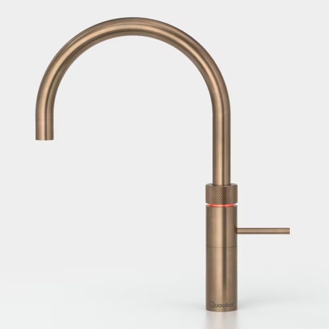 Quooker Combi+ Fusion Round Boiling Water Tap COMBI+ FUSION ROUND PTN FNRPTB Patinated Brass