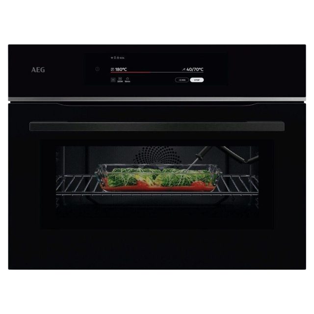 AEG Built In Combi Microwave For Tall Housing TK9NK821B Black