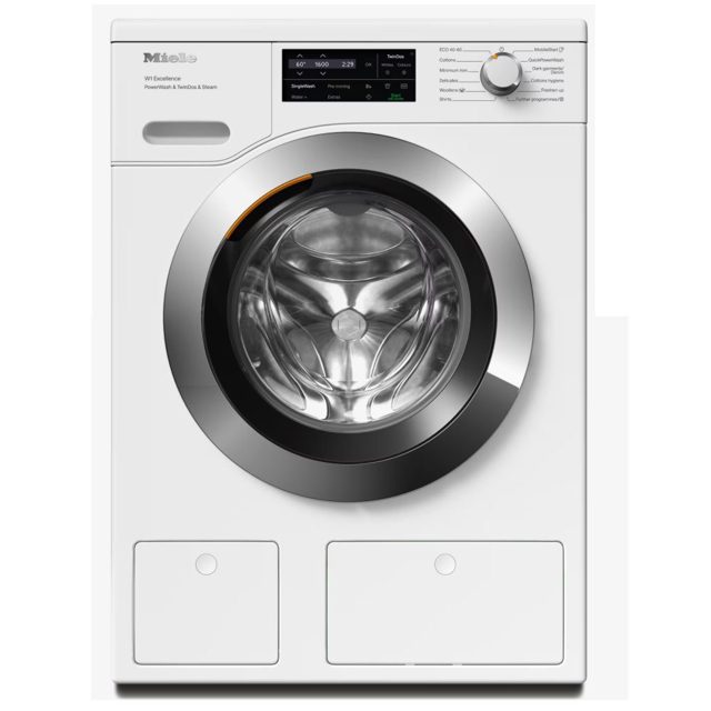 Miele 9kg W1 TwinDos PowerWash Steam Washing Machine 1600rpm WEJ885WCS White