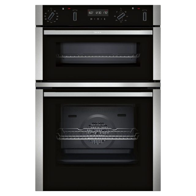 Neff N50 Pyrolytic CircoTherm Built In Double Oven U2ACH7AN7B Stainless Steel