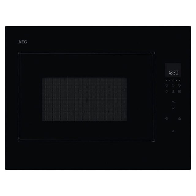 AEG Series 6000 Built In Microwave & Grill For Tall Housing OB6GM261UB Black