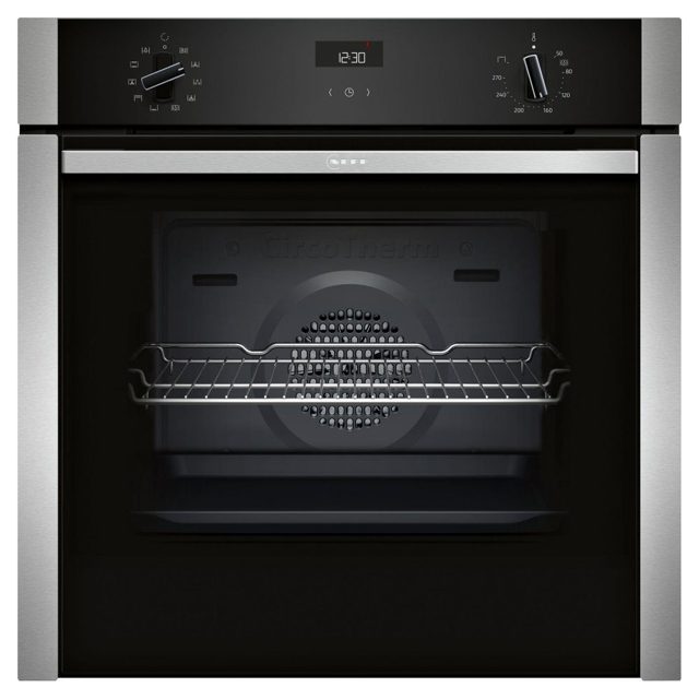 Neff N50 CircoTherm Single Oven SlideAway Door B3ACE4AN3B Stainless Steel