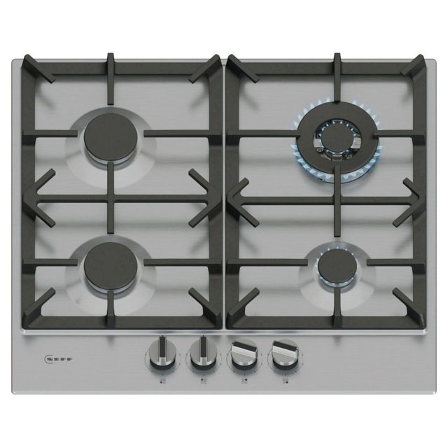 Neff 60cm N70 4 Burner Gas Hob T26CIH8N0 Stainless Steel