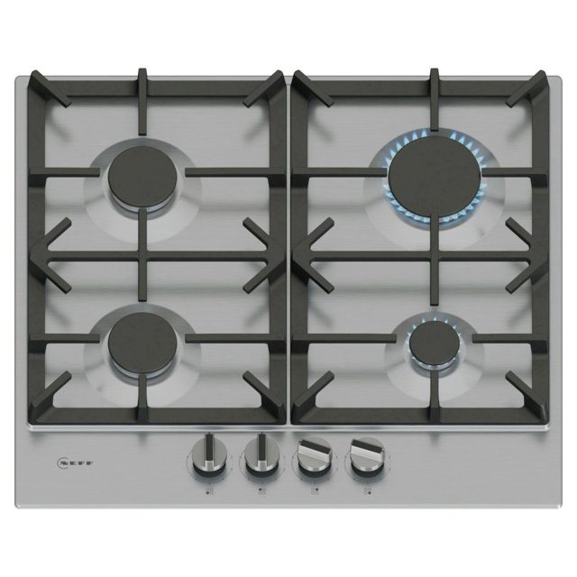 Neff 60cm N70 4 Burner Gas Hob T26CIP8N0 Stainless Steel
