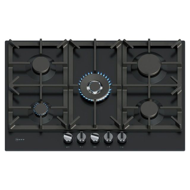 Neff 75cm N70 5 Burner Gas Hob T27CIQ8S0 Black
