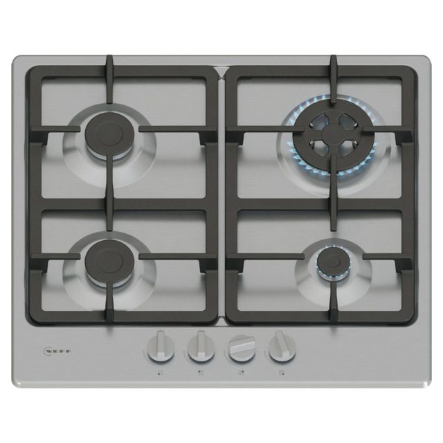 Neff 60cm N50 4 Burner Gas Hob T26GKH8N0 Stainless Steel