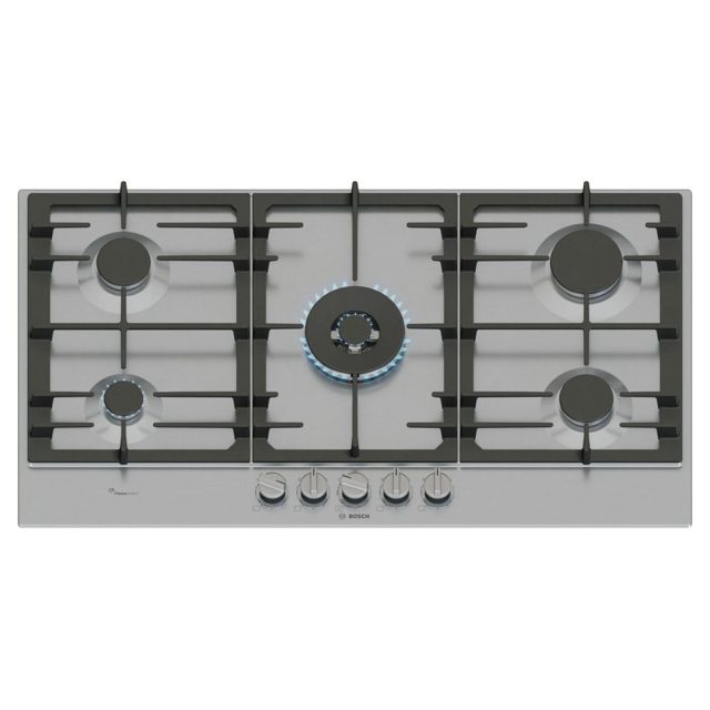 Bosch 90cm Series 6 5 Burner Gas Hob PCR9A5I90 Stainless Steel