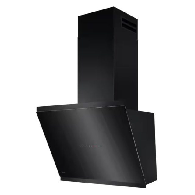 AEG 60cm Series 7000 Angled Chimney Hood GV77D61SB Black