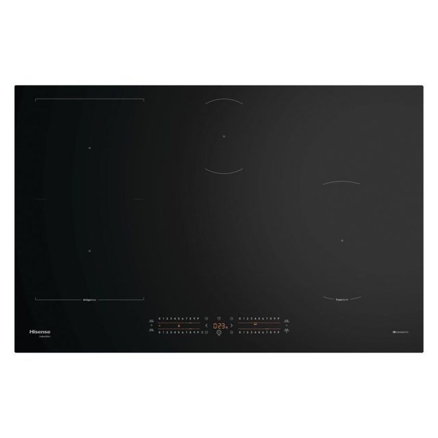 Hisense 80cm 4 Zone Induction Hob HI8432BSCWF Black