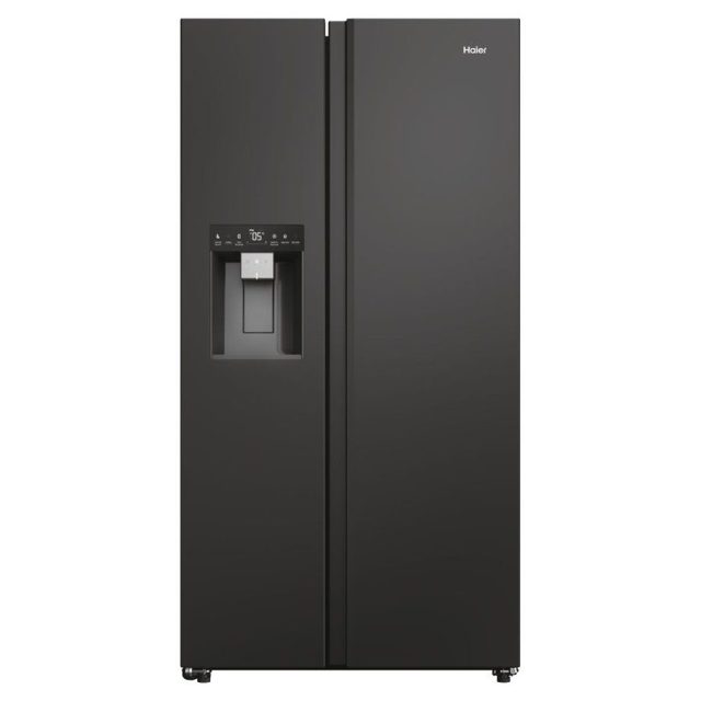 Haier Series 7 American Fridge Freezer Ice & Water HSW79F18DIPT Slate Black