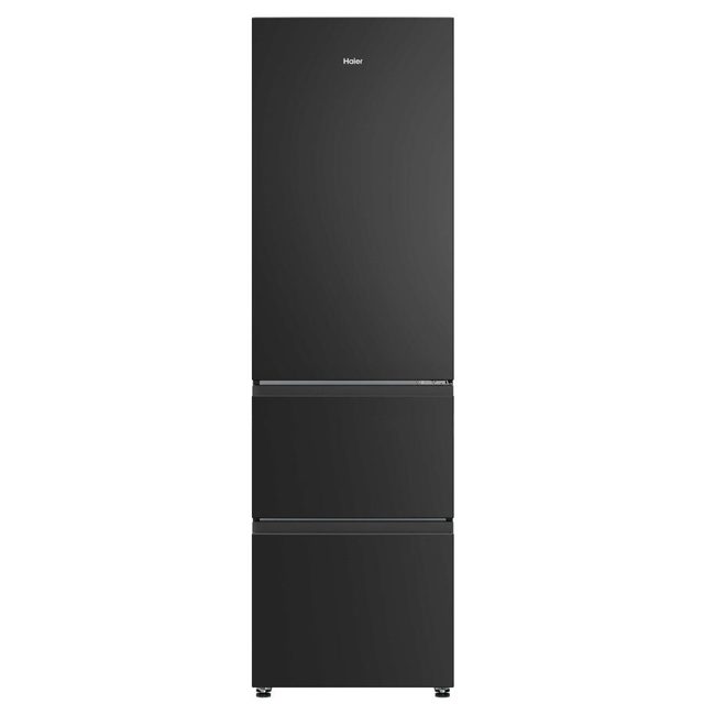 Haier 55cm Frost Free Fridge Freezer HTR3518ENMTK Black