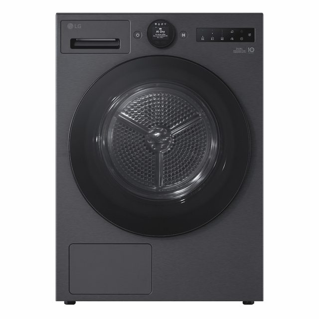 LG Series 7 AI Dry 9kg Heat Pump Tumble Dryer RHX7009TBB Matte Black