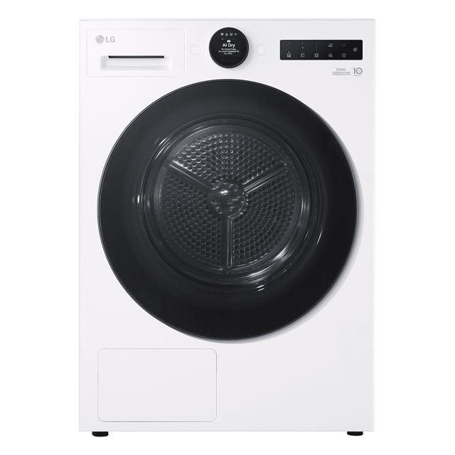 LG Series 7 AI Dry 9kg Heat Pump Tumble Dryer RHX7009TWB White