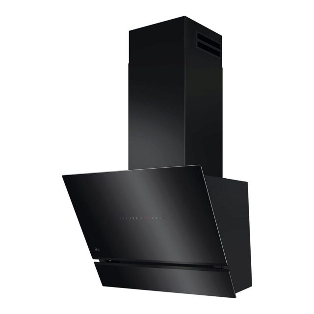 AEG 60cm Series 8000 Angled Chimney Hood NDV8761CB Black