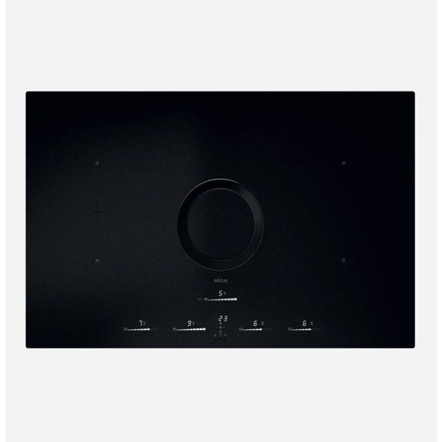 Elica 83cm Air Venting Induction Hob NT-SWITCH-GLOW-EVO-RAW Matte Black