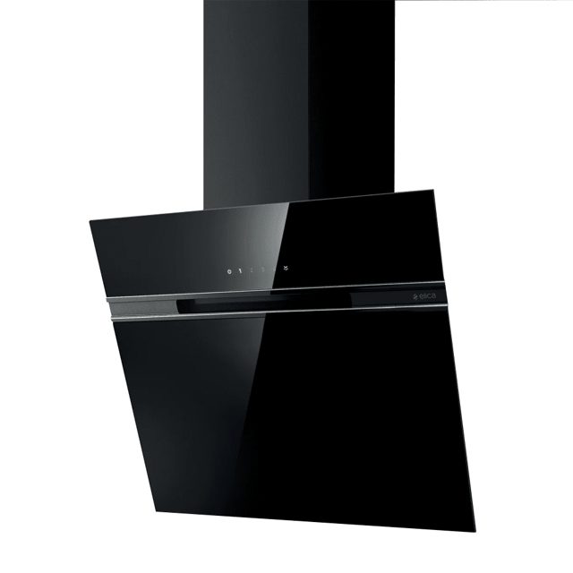 Elica 60cm Decorative Chimney Hood ASCENT-BLK-60 Black