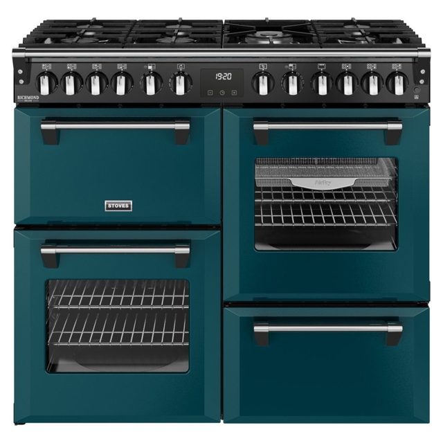 Stoves Richmond Deluxe 100DF Dual Fuel Range Cooker 444412019 DEEP MARINE