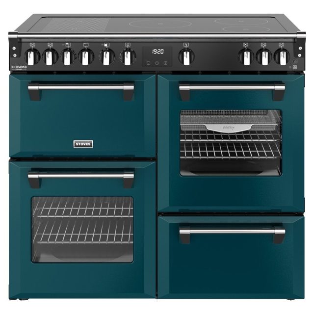 Stoves Richmond Deluxe 100EI Induction Range Cooker 444412025 DEEP MARINE