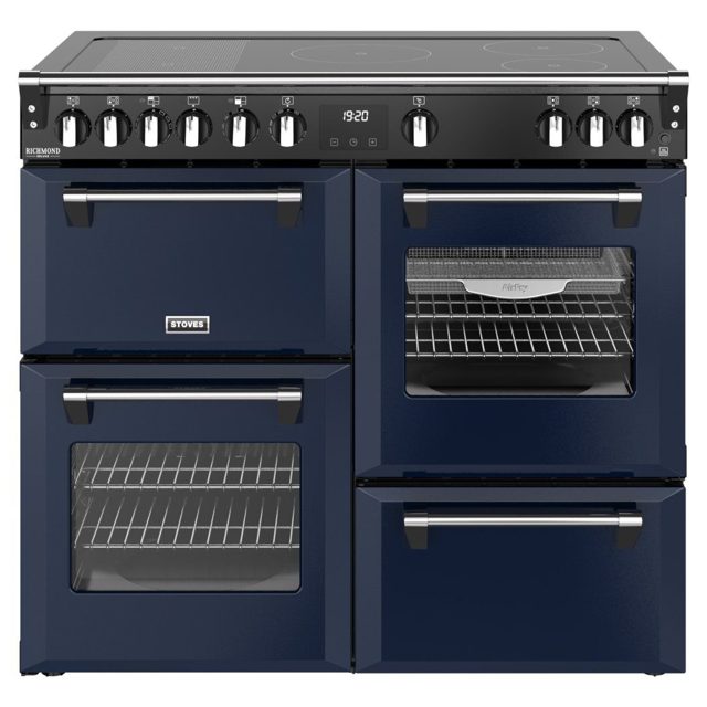 Stoves Richmond Deluxe 100EI Induction Range Cooker 444412024 MIDNIGHT BLUE