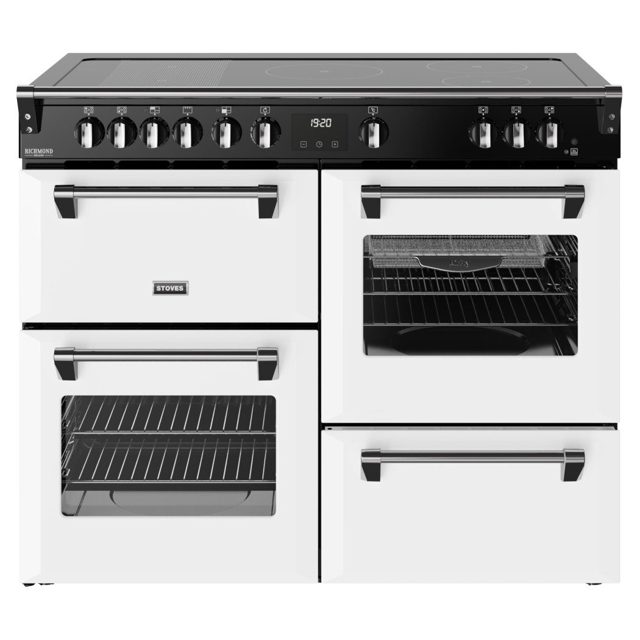 Stoves Richmond Deluxe 110EI Induction Range Cooker 444412034 ICE WHITE