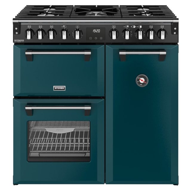 Stoves Richmond Deluxe 90DF Dual Fuel Range Cooker 444412007 DEEP MARINE