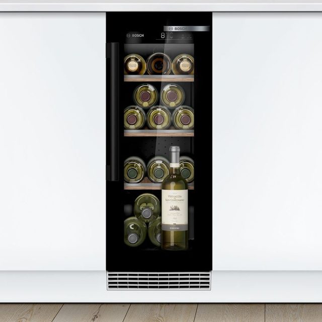 Bosch 30cm Series 6 Undercounter Wine Cooler KUW20VHF0G Black