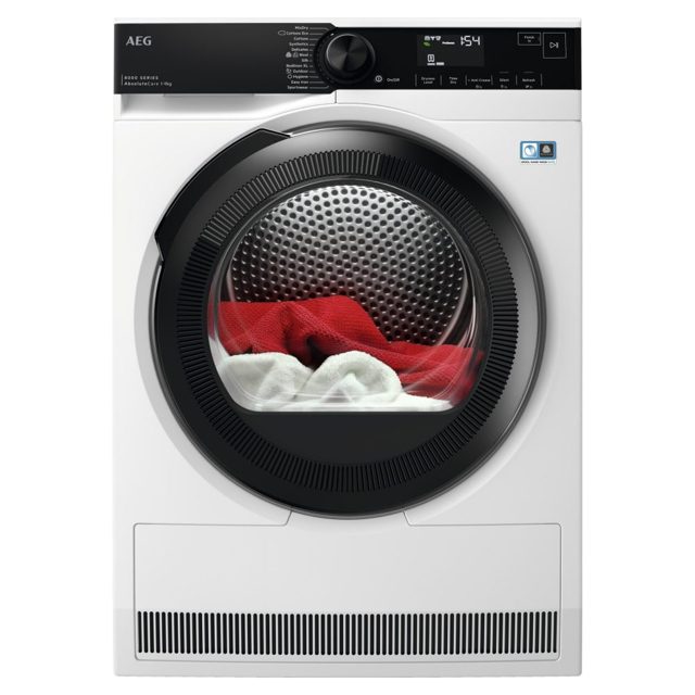 AEG 9kg Series 8000 Heat Pump Condenser Tumble Dryer TR849P4B White