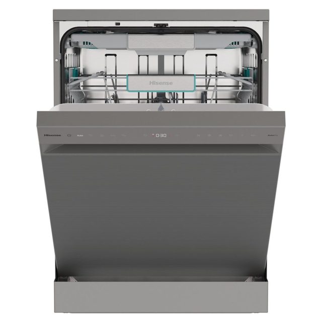 Hisense 60cm Freestanding AutoDose Dishwasher HS693A90XADUK Silver