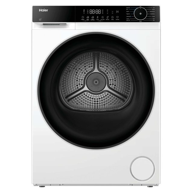 Haier Series 5 12kg Wifi Heat Pump Condenser Tumble Dryer HD120-E357U1-UK White