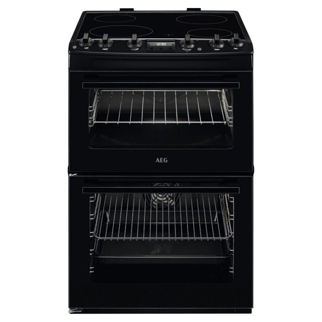 AEG 60cm Freestanding Electric Ceramic Cooker CCX6540ACB Black