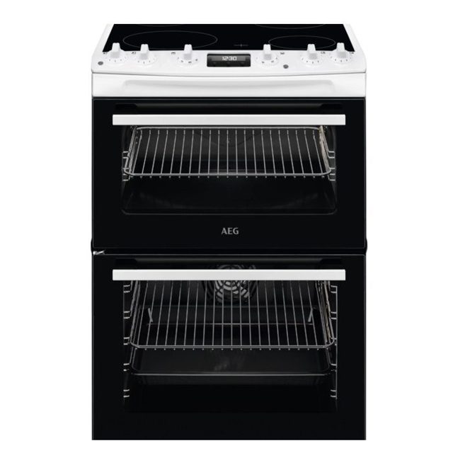 AEG 60cm Freestanding Electric Ceramic Cooker CCX6540ACW White