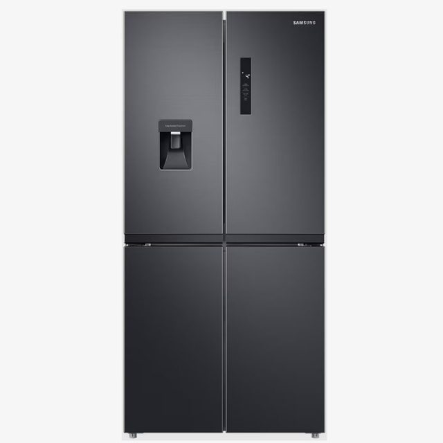 Samsung 4 Door Fridge Freezer With Water Dispenser Non Plumbed RF48A401EB4 Black Steel
