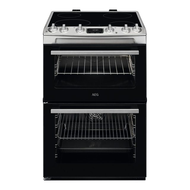 AEG 60cm Freestanding Electric Ceramic Cooker CCX6540ACM Stainless Steel