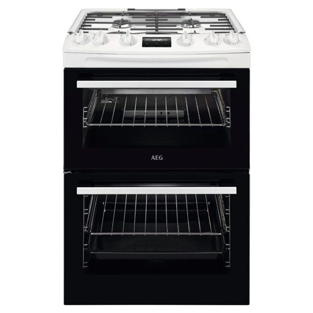 AEG 60cm Freestanding Gas Cooker CGX6130ACW White