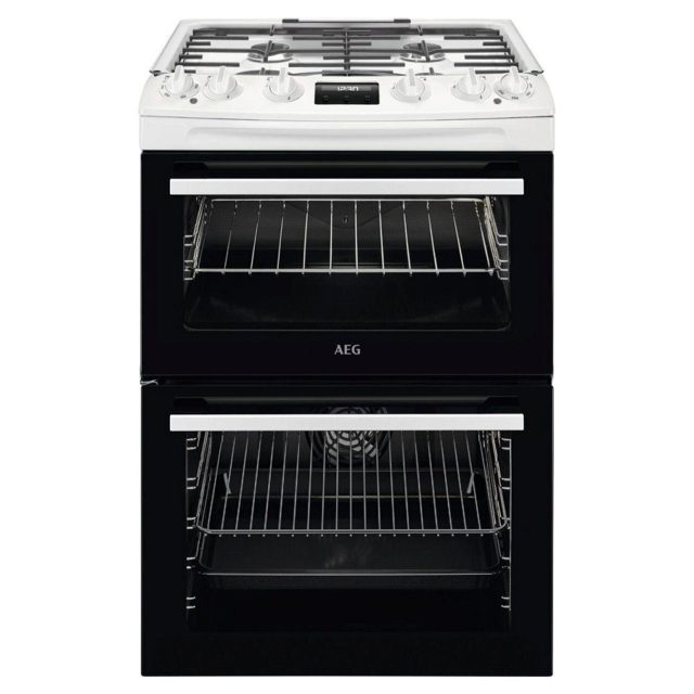 AEG 60cm Freestanding Dual Fuel Cooker CKX6540ACW White