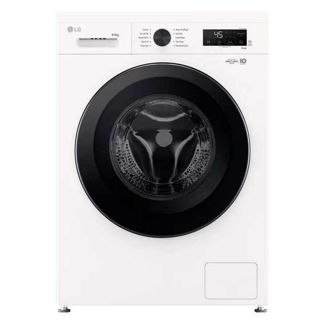 LG Series 2 Direct Drive 9kg Washer Dryer W4X1095NWK White