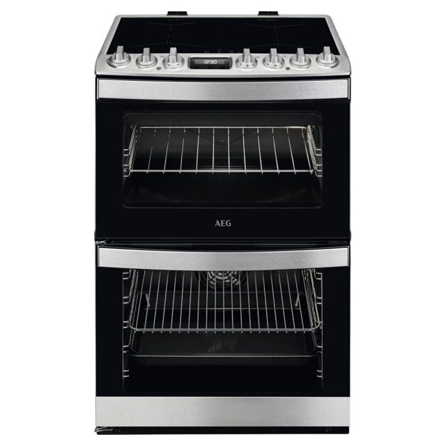 AEG 60cm Freestanding Electric Induction Cooker CIB6743ACM Stainless Steel