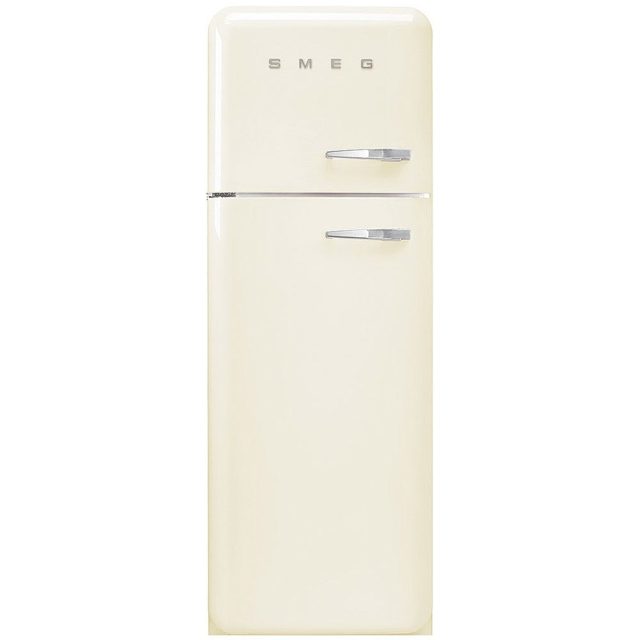 Smeg 60cm Retro Fridge Freezer Left Hand Hinge FAB30LCR6UK Cream