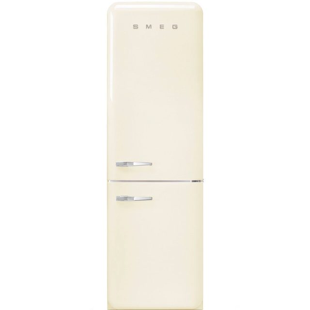 Smeg 60cm Retro Frost Free Fridge Freezer Right Hand Hinge FAB32RCR6UK Cream