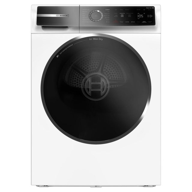 Bosch 9kg Series 8 Heat Pump Condenser Dryer WRB247C9GB White